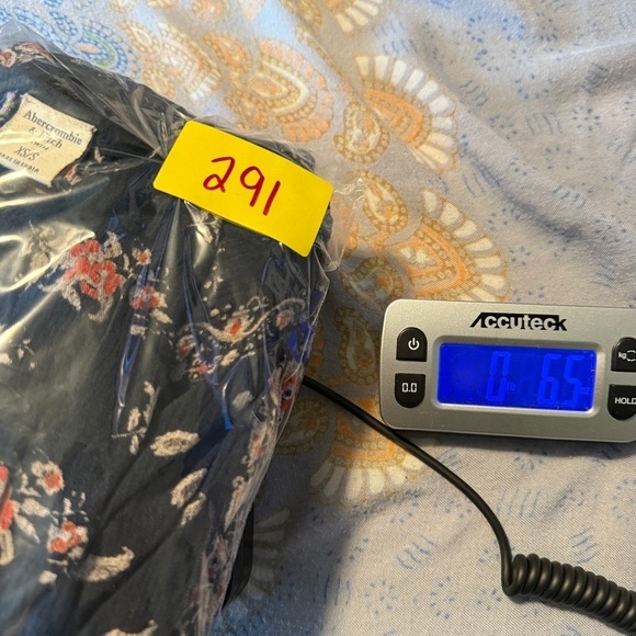 Abercrombie & Fitch Navy Paisley Floral Swim Cover Up Kimono Size: XS / S Boho - Picture 9 of 9